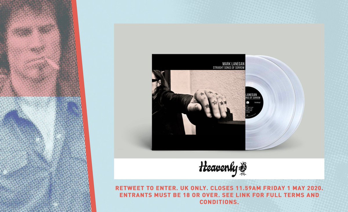 And to celebrate the upcoming release of STRAIGHT SONGS OF SORROW, our friends @heavenlyrecs have sent us a vinyl copy to give away. To enter, just retweet this tweet and we’ll pick a winner at random tomorrow. Good luck! T&amp;Cs: bit.ly/SorrowVinylTCs #LaneganLaunch