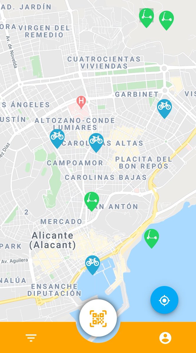 BikkoApp's tweet photo. Aquí tenéis lo que por ahora es nuestra vista principal de usuarios, con varios vehículos de nuestros clientes. En la segunda podéis ver nuestros filtros para tipos de vehículo y las distintas empresa que forman parte de la #FamiliaBikko #BikkoApp #webdevelopment #EQUX #ABP https://t.co/9BBQOyiX2i