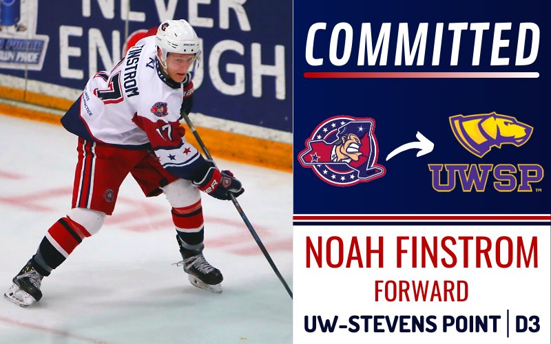 COMMITMENT ALERT: <a href="/NoahFinstrom/">Noah Finstrom</a> has announced his commitment to further his hockey career at the University of Wisconsin-Stevens Point. Congrats, Finner! 👏

Read more 👉 rebelshockey.us/noah-finstrom-…

#Committed #LeagueofOpportunity