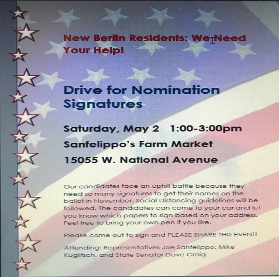 Please consider driving thru on Saturday!
facebook.com/events/2349185… #wiright <a href="/WaukeshaGOP/">Waukesha County GOP</a> <a href="/mkegop/">Republican Party of Milwaukee County</a> <a href="/WaukeshaYR/">Waukesha Co. Young Republicans</a> <a href="/WIYRs/">Wisconsin Young Republicans</a>