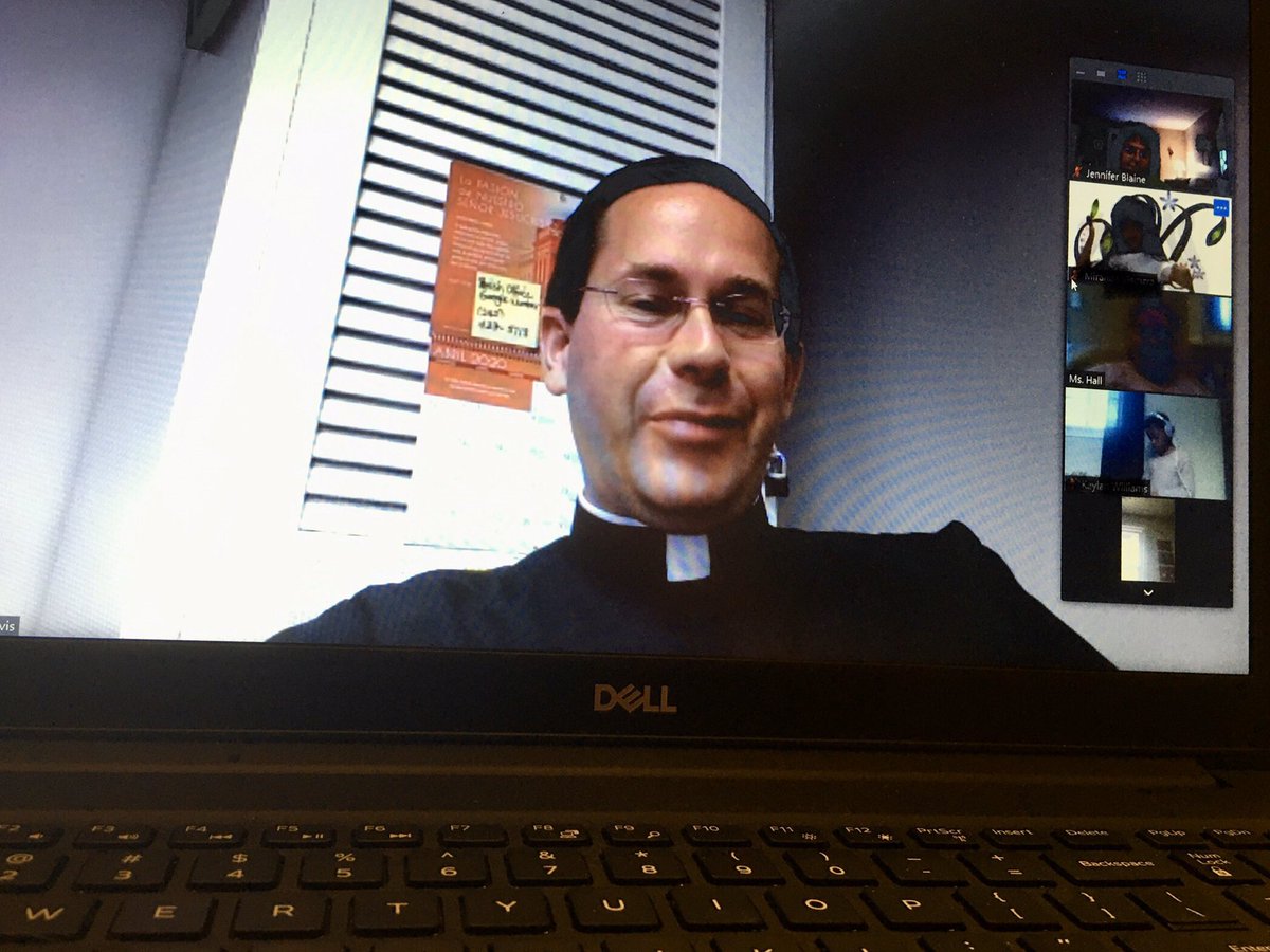 So grateful for a pastor <a href="/StAmbroseChev/">St Ambrose Cheverly</a> who will Zoom with young students to answer their questions about the sacraments. Thank you, Fr. Charlie! #SASFamily #ADWFamily
