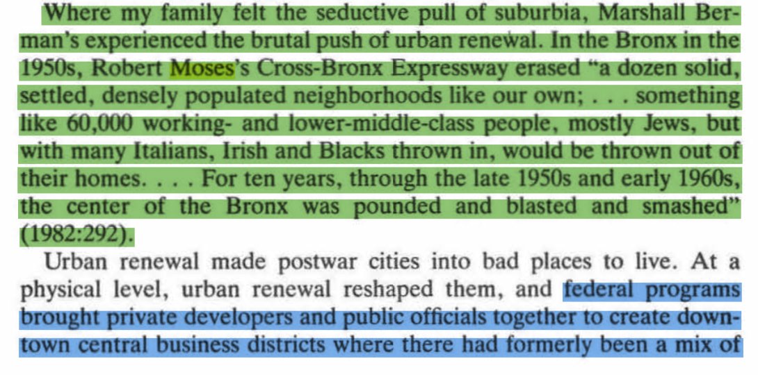 suburbanization is key, and was partially by force! both Black and Jewish city neighborhoods were destroyed. but only one could buy suburb homes.though it's also worth remembering: and it destroyed jewish culture and caused jewish suicides. whitening is a destructive process.