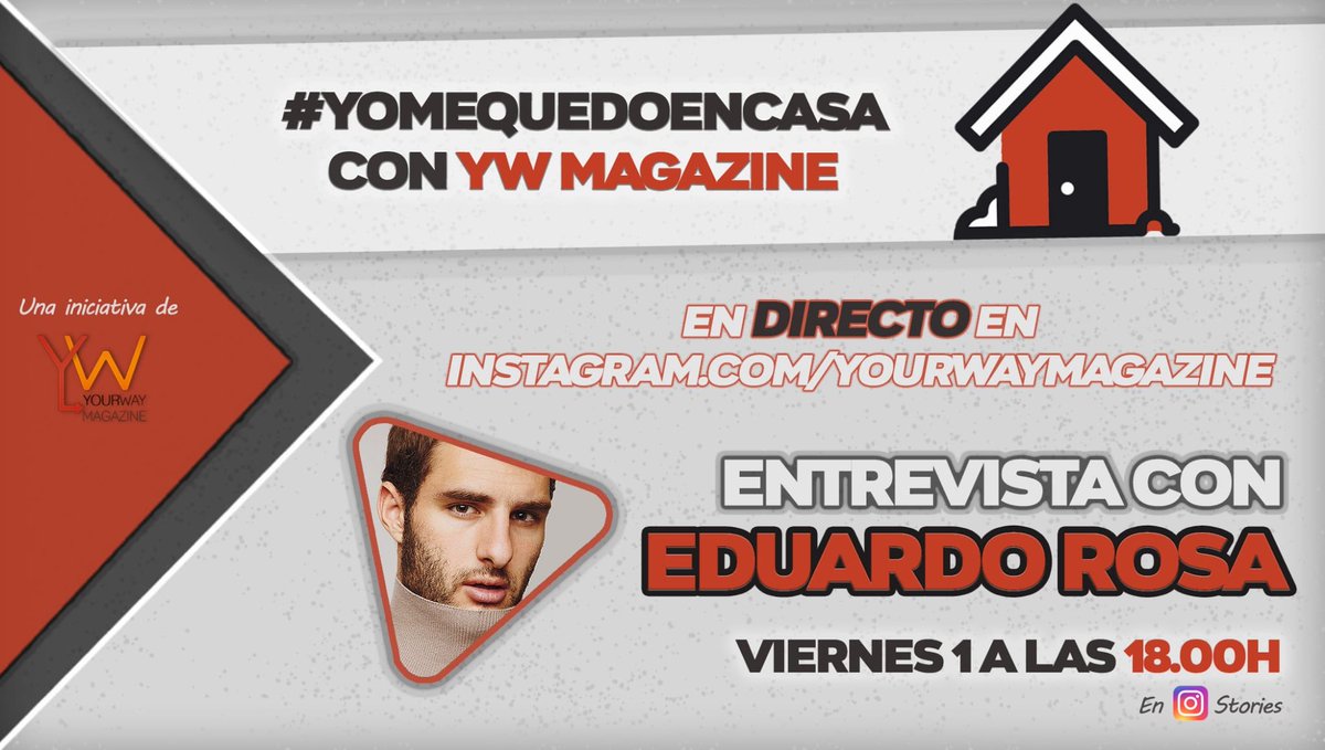 Mañana terminaremos la semana charlando en nuestros directos con <a href="/soyEduardoRosa/">Eduardo Rosa</a> a las 18:00h. ¡Te esperamos! #YoMeQuedoEnCasa