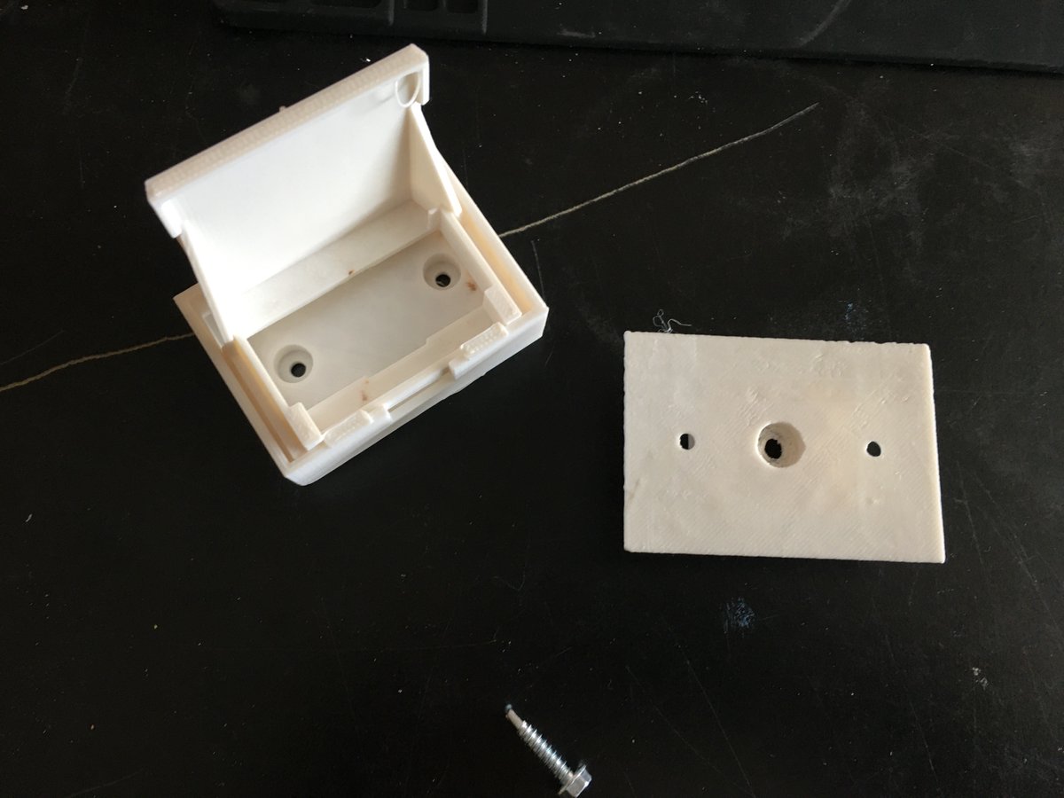 KevinHubick's tweet photo. The last six ultra-sonic sensors and a LIDAR mount are now done (the extra piece is a 45° corner adapter). With the completed assemblies, I can mount all 17 ultrasonic sensors, the 5 LIDAR sensors and single radar sensor on to the chassis for the rover's proximal sensory array. https://t.co/i8OxFRDZJz