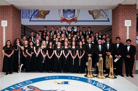friscoisd's tweet photo. Congratulations to the @WakelandHS Wind Symphony and Percussion Ensemble who have both received an invitation to perform at the 74th Annual Midwest International Band and Orchestra Clinic and Convention. Details: https://t.co/vsyEJQya6L https://t.co/ly1fxAgwCU