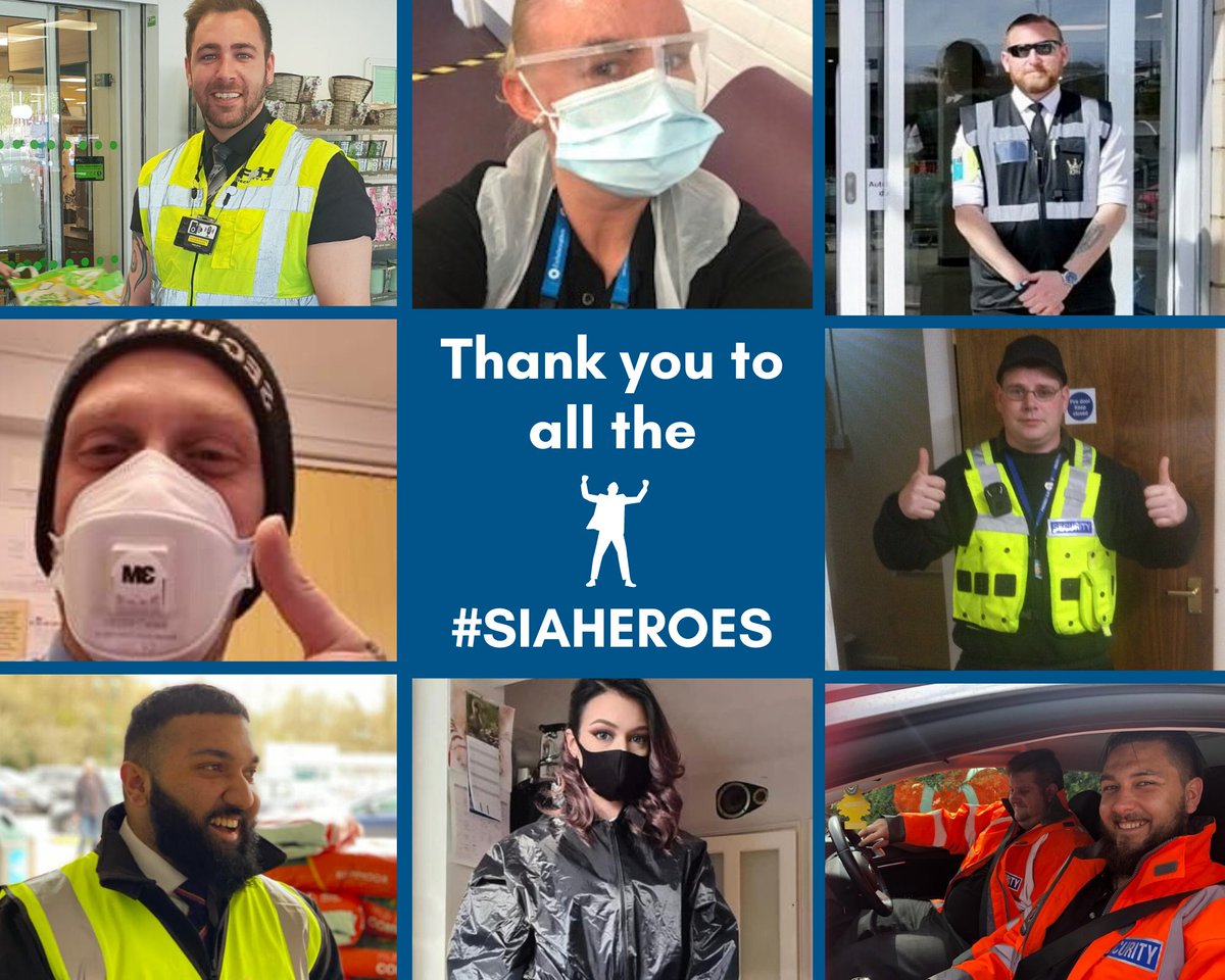 SIAuk's tweet image. We recognise the hard work of security operatives around the country tonight as we #clapforkeyworkers Thank you for protecting the public and key infrastructure during #COVID19 #SIAHeroes