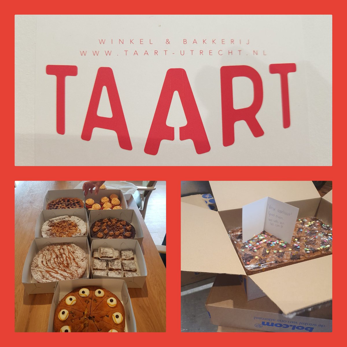 #samentegencorona #samendoorgaan 
Taarten bezorgd ❤ voor álle bewoners met verrukkelijke  smaken door Taart Utrecht &amp; een doos eigengemaakte  taarten van bol.com 
Bewoners genóten
#hartverwarmend #dankjewel 🎂🍰🥧
<a href="/AxionContinu/">AxionContinu</a>