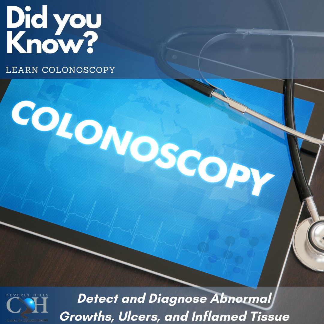 GastroDoctorLA's tweet photo. Did you know?
Colonoscopy helps detect and diagnose abnormal growths, ulcers and inflamed tissue. It can also be used for rectal and colon cancer screening. #didyouknow #colonoscopy #healthygut https://t.co/G3KonTh9qM