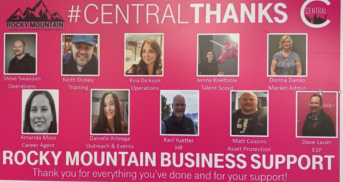 The Rocky Mountain team wanted to recognize our business partners for all of great work and support that you deliver for our team everyday!  We have unbelievable support from this group!  A special thx to all the business partners and HQ teams across the nation!  #FirstAndFast