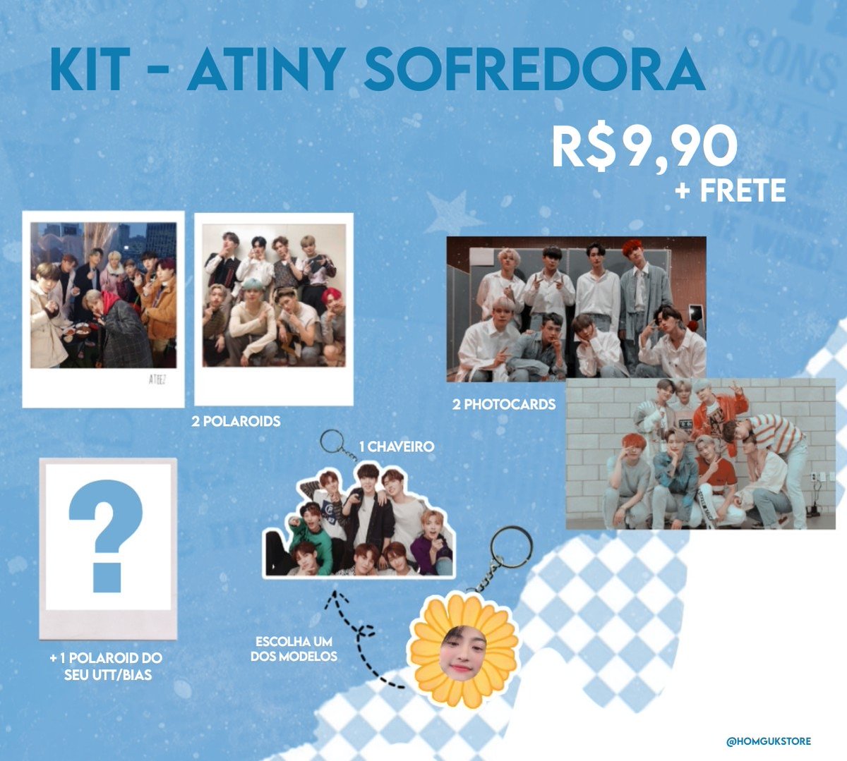 homgukstore's tweet image. oii como vocês estão?? 
atinys por ai? e vamos de sofrência com esse kit lindinho ot8 saindo do forno!! 🤭
pedidos pela dm ❤️

- itens vendidos separadamente 
- personalize e crie seu kit de acordo com sua verba e com as fotos que quiser &amp;lt;3