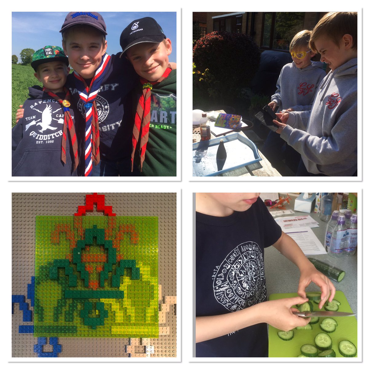 WelshSnowdrop's tweet photo. @ChesterScouts @NorthlandScouts #CampAtHome between 2 scouts and a cub, in April we’ve totalled 26 nights in a tent, had some fun doing activities, scout meetings from camp &amp; singing round the campfire! Thank you Scouts! https://t.co/Dym6MGVVS9