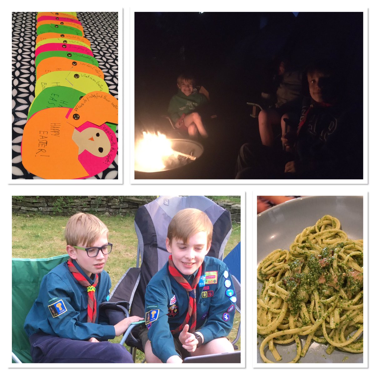 WelshSnowdrop's tweet photo. @ChesterScouts @NorthlandScouts #CampAtHome between 2 scouts and a cub, in April we’ve totalled 26 nights in a tent, had some fun doing activities, scout meetings from camp &amp; singing round the campfire! Thank you Scouts! https://t.co/Dym6MGVVS9