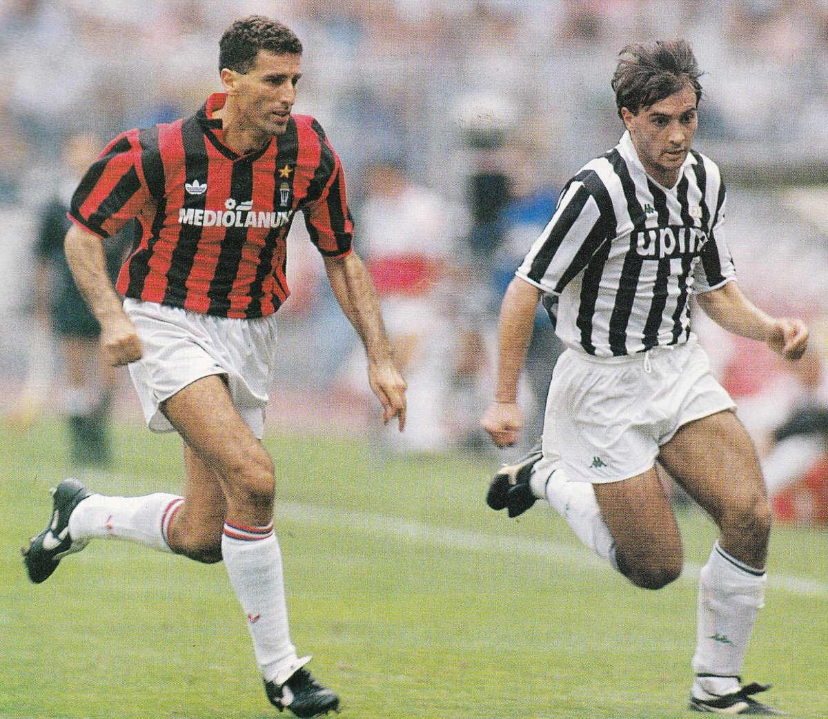 Day 23. This is a treat. It pre-dates Gazzetta. Sky Sports and Martin Tyler this time with coverage of Milan v Juventus from 1991/92. There are more of these to come. 