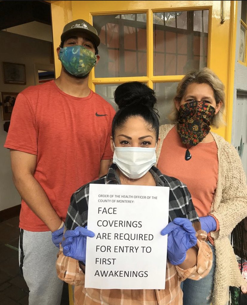 AwakeningsFirst's tweet image. ATTENTION: face coverings are required for entry at First Awakenings.😷‼️❗️