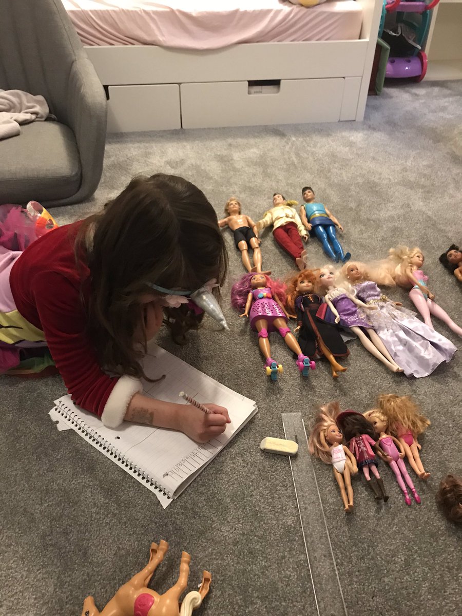 Jackie_O_G's tweet image. Working together to make analyze their data #barbiedollschart #sortingbycolors #DaniandElla @MissFannon