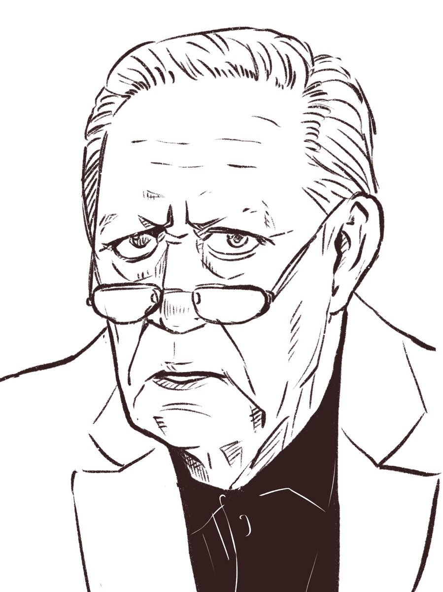 あまりにも描きたくなる顔だったのでスケッチ 