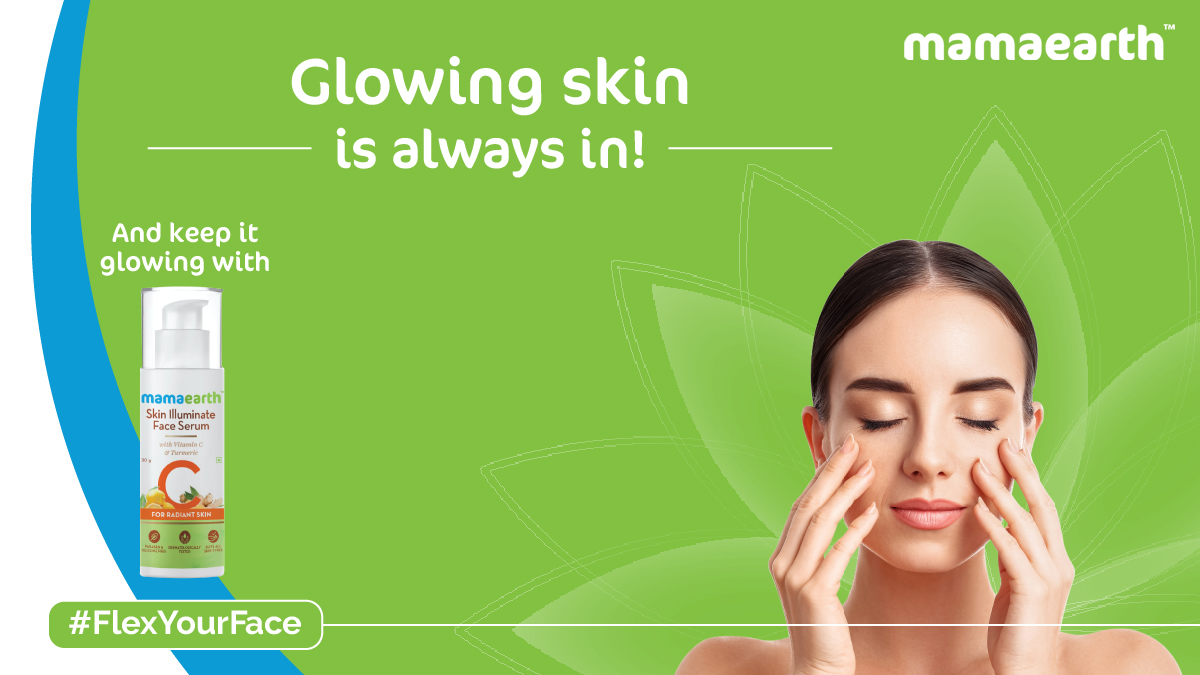 mamaearthindia's tweet photo. #FlexYourFace for a natural glow with this simple Face Yoga ritual!
Place four fingers on your cheekbones and move them in upward strokes with light pressure.
Repeat this 5-10 times and apply Mamaearth Skin Illuminate Face Serum!
#mamaearth #faceyoga #glowingskin https://t.co/sYWRHFZfTk