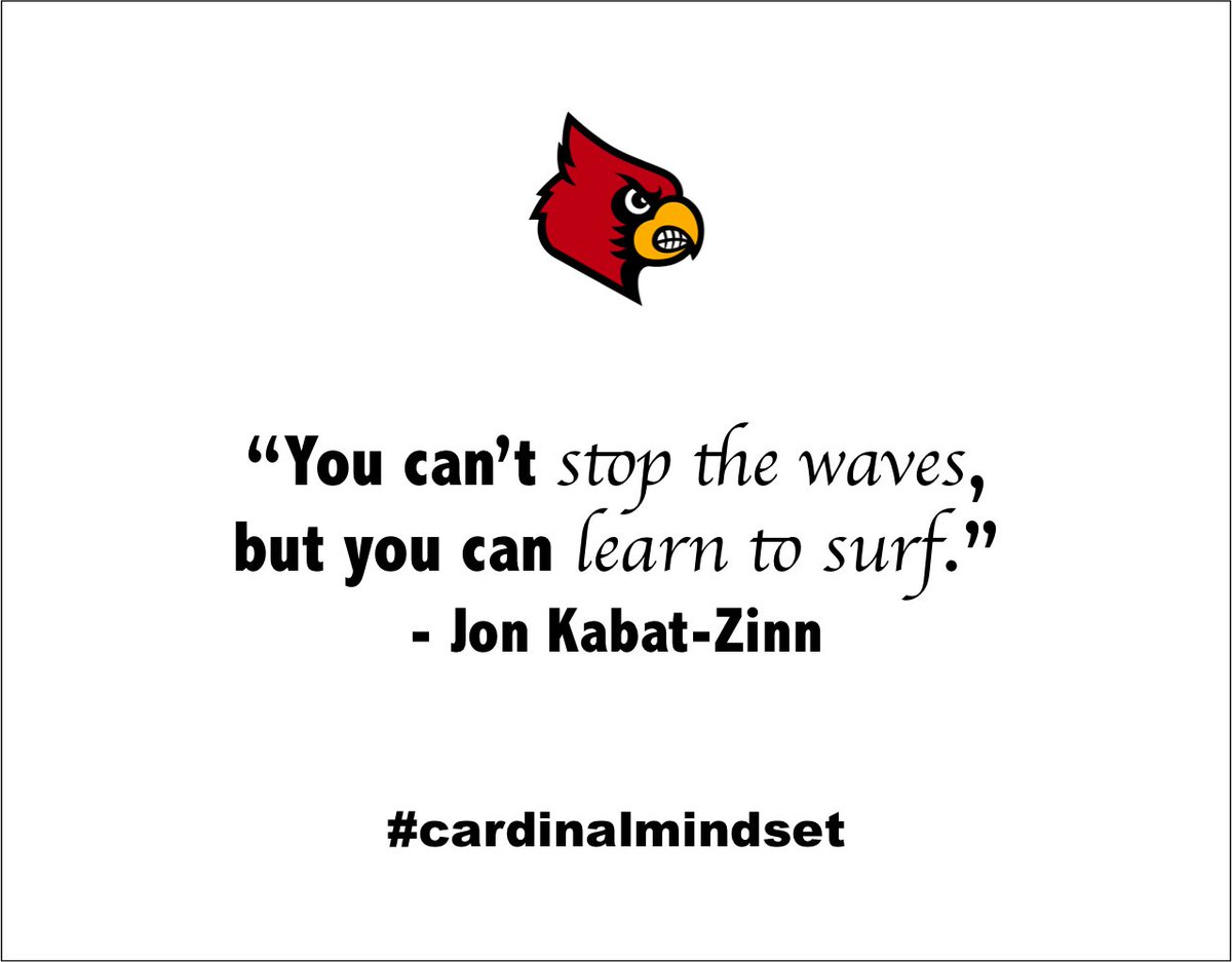 cardinalmindset's tweet photo. It's a challenging time to "be where your feet are", but living mindfully can help us manage the anxiety and stress that comes with the uncertainty we face. #cardinalmindset #learntosurf https://t.co/3dnWqAzT5e