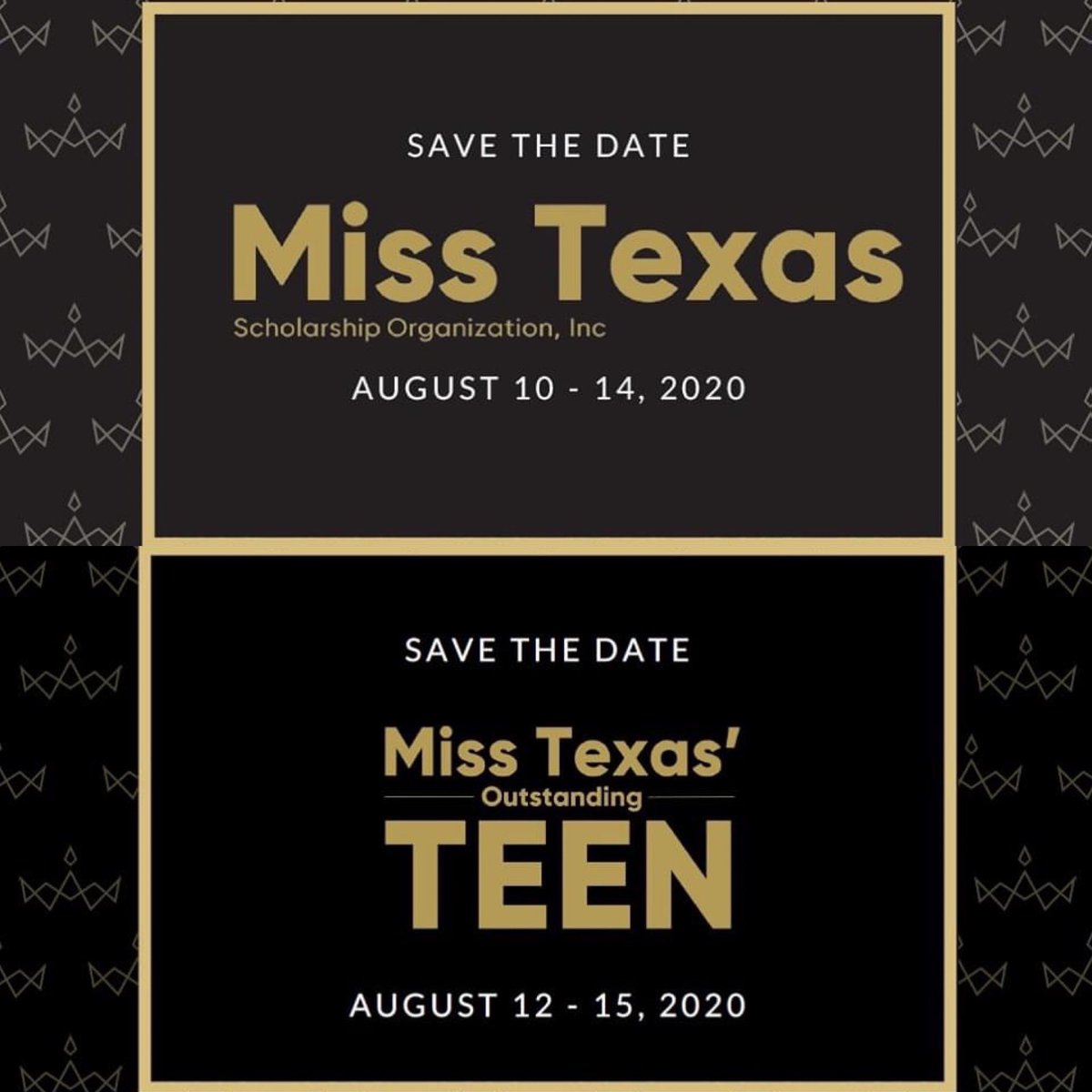 🚨ANNOUNCEMENT🚨 Miss Texas' Scholarship Organization announces new competition dates. #missamericatx #MAOTeenTX