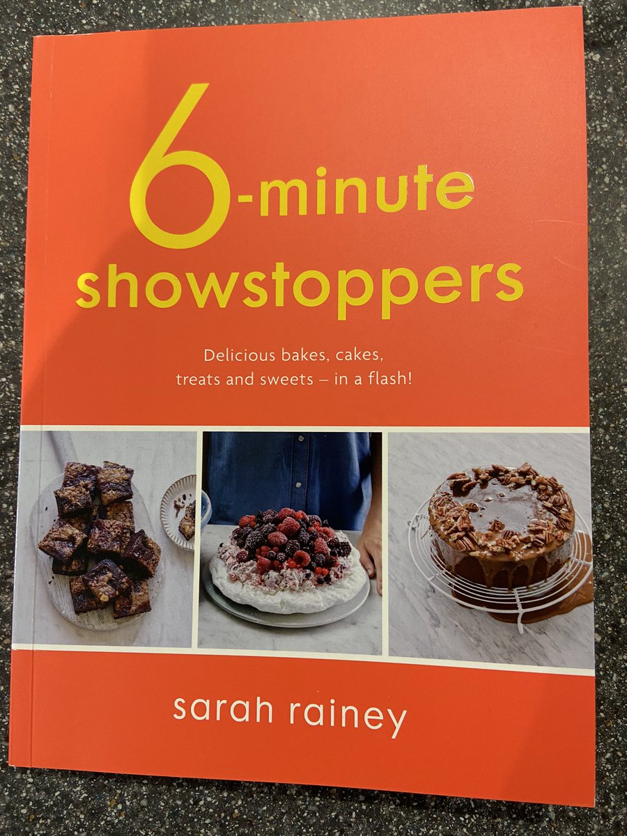LauraPAuthor's tweet photo. On Monday, I tweeted a recipe from my fave book #ThreeIngredientBaking, and the gorgeous @sriya__v got in touch to offer me a copy of #SixMinuteShowstoppers and totally made my day. It arrived today. I already want to make 20 things. I cannot overstate the genius of these books. https://t.co/kjaZ16kqh7