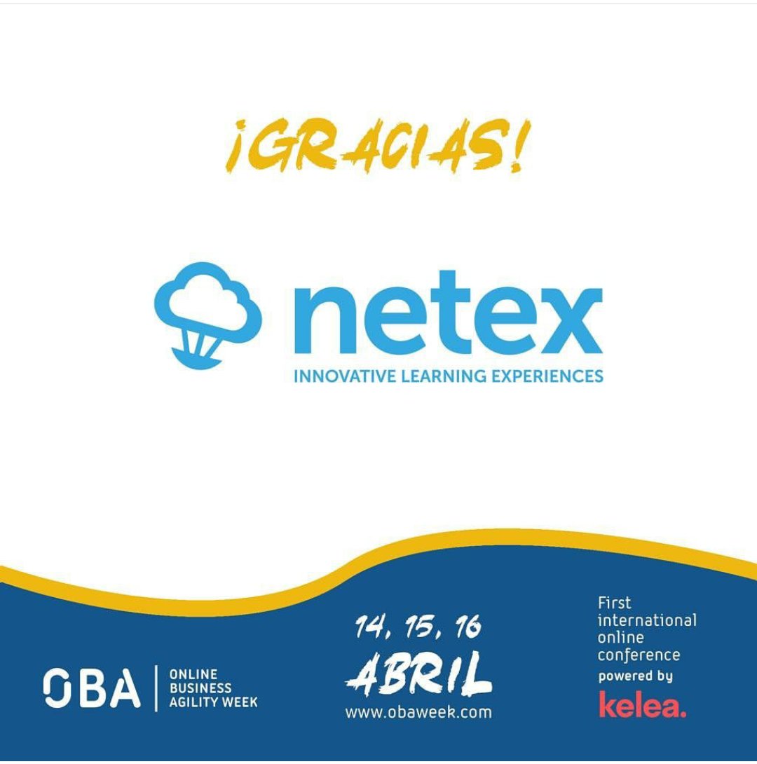 🌍 Hoy más que nunca queremos estar conectados. El #OBAWeek ha sido un punto de encuentro para muchas personas, y esto no hubiese sido posible sin la colaboración de <a href="/NetexLearning/">Netex Learning</a>  patrocinador ORO de este primer #OBAWeek ¡Gracias por acompañarnos en esta iniciativa!