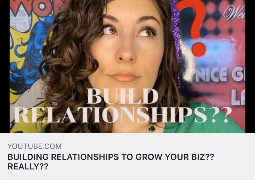 NiceGirlChicago's tweet photo. 🤷🏻‍♀️Have you been convinced your business will grow if you just “build relationships??”
WATCH NOW!!😳

https://t.co/aFcrOo2fXg

#networking #sales #marketing #womenentrepreneurs #ThoughtForTheDay https://t.co/NFZ3MXVdfy