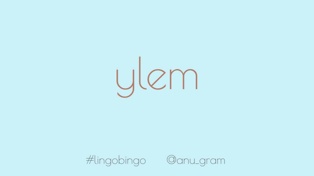 And 'Ylem' (pronounced ahy-luhm), meaning 'the hypothetical initial substance of the universe from which all matter is derived.I personally prefer the phrase 'primordial soup' #lingobingo