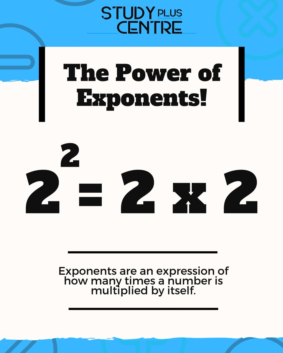 studypluscentre's tweet photo. The power of exponents
#maths #toptips #education #studypluscentre #covid_19 #sats #11plus #stayhome #staysafe https://t.co/SxNzAZD6QL