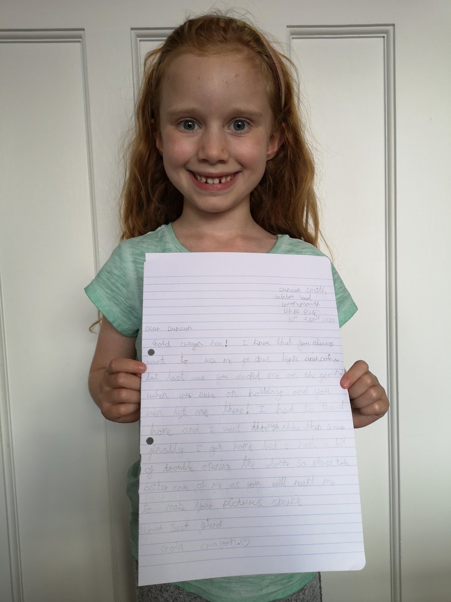 Ellen's letter from the gold crayon. <a href="/AvonwoodYear2/">Avonwood Primary School Year 2 Team</a>