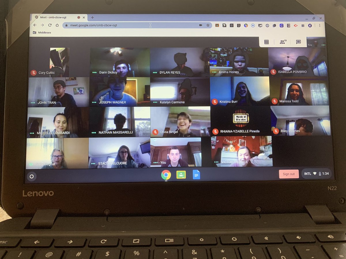 Social distance rehearsal!