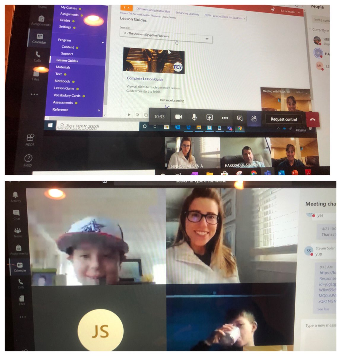 Lots of distance learning happening today for both students and teachers! We also squeezed in some smiles and laughs!@CBButlerElem