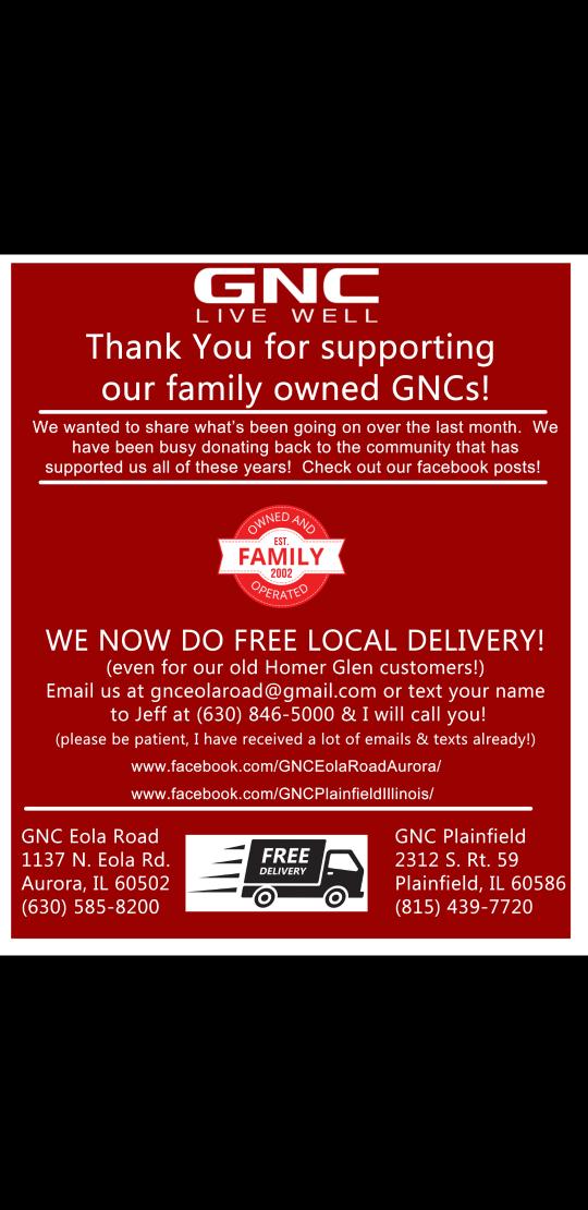 KrisMay39178333's tweet photo. Shop Local &amp; Shop Safely! @gnc_jeff https://t.co/Qw843pwNsr