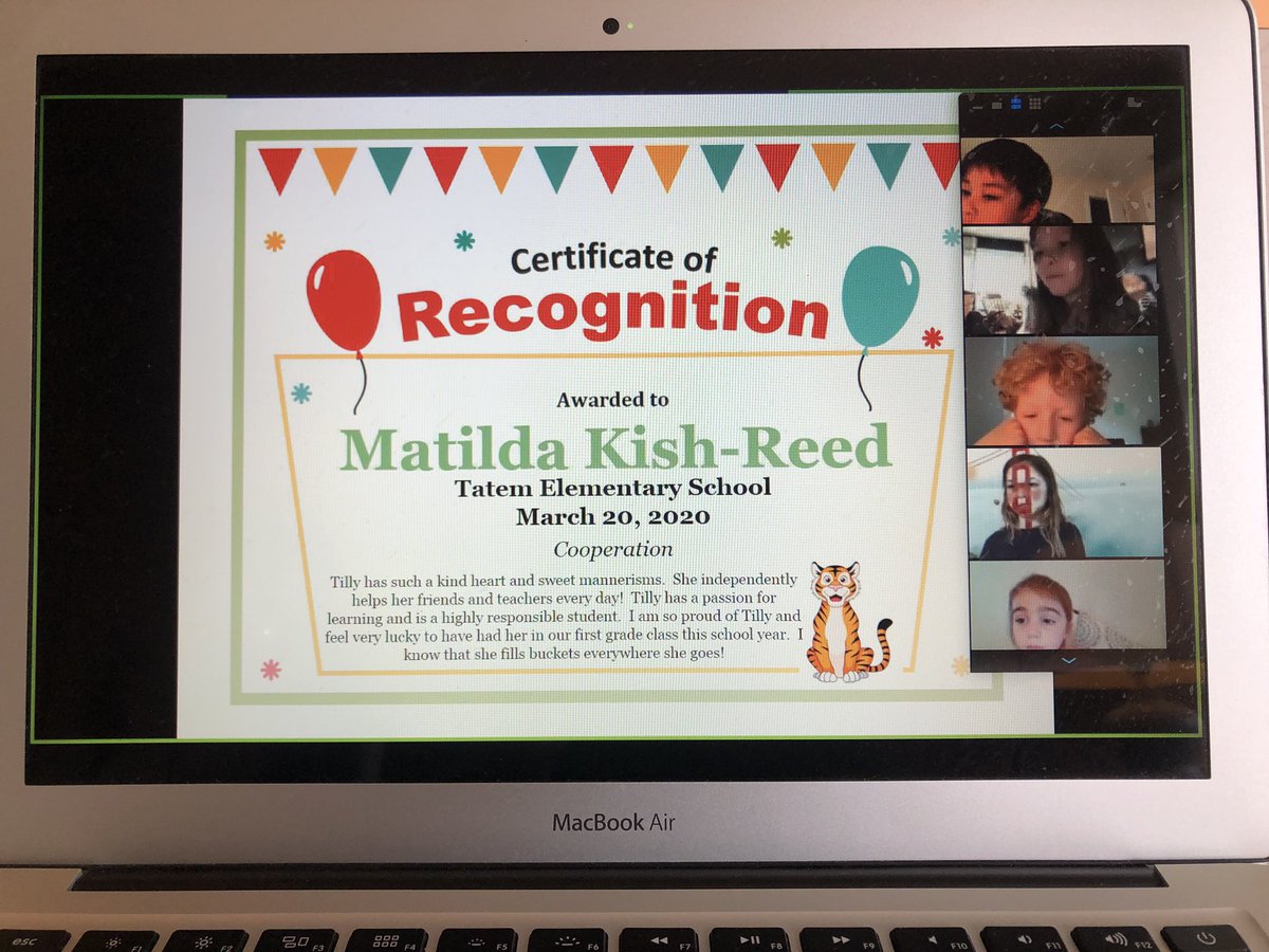 It was so much fun recognizing our sweet Tilly for her cooperation at our class meeting this afternoon! Thanks for coming <a href="/MsBrown_Tatem/">Ms. Brown</a>! <a href="/JFTatemES/">J. Fithian Tatem Elementary School</a> @MsTaylorTatem