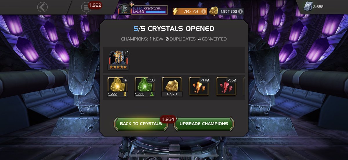 Crazy arena grind avoided #ContestofChampions #mcoc