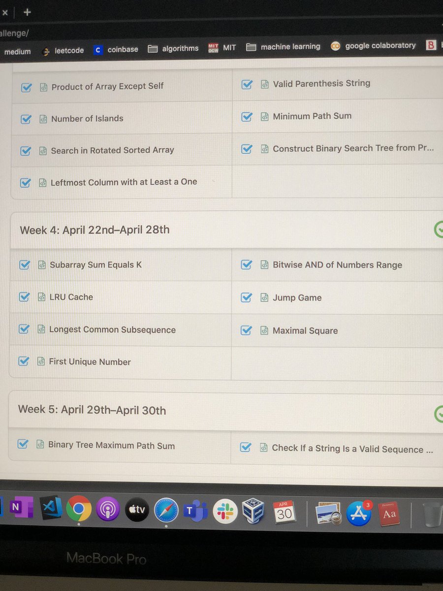 _conazole's tweet image. just finished @leetcode’s #30dayleetcodingchallenge
i have learnt so much ♥️