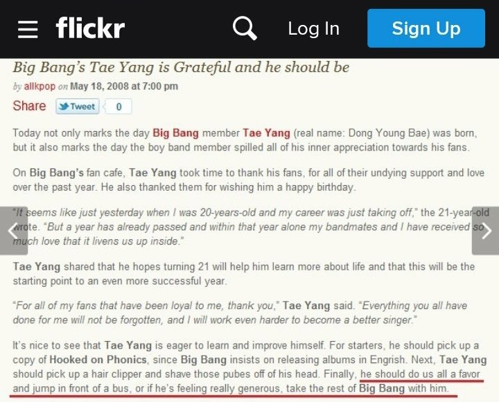 notjustbtstras1's tweet photo. Y'all got 24 hours to unfollow allkpop starting now... this is absolutely disgusting.... sexvalising Seungri when he was still a minor, being a tr@nsphobe, and encouraging svicide... ontop of all the other things they have done over the years UNFOLLOW #AllKpopIsOverParty https://t.co/U9aQOWP5Y8