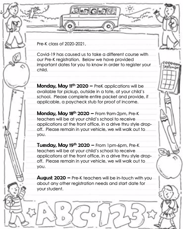 New information about PreK Registration 2020-2021 <a href="/PolkTNSchools/">Polk TN Schools</a>