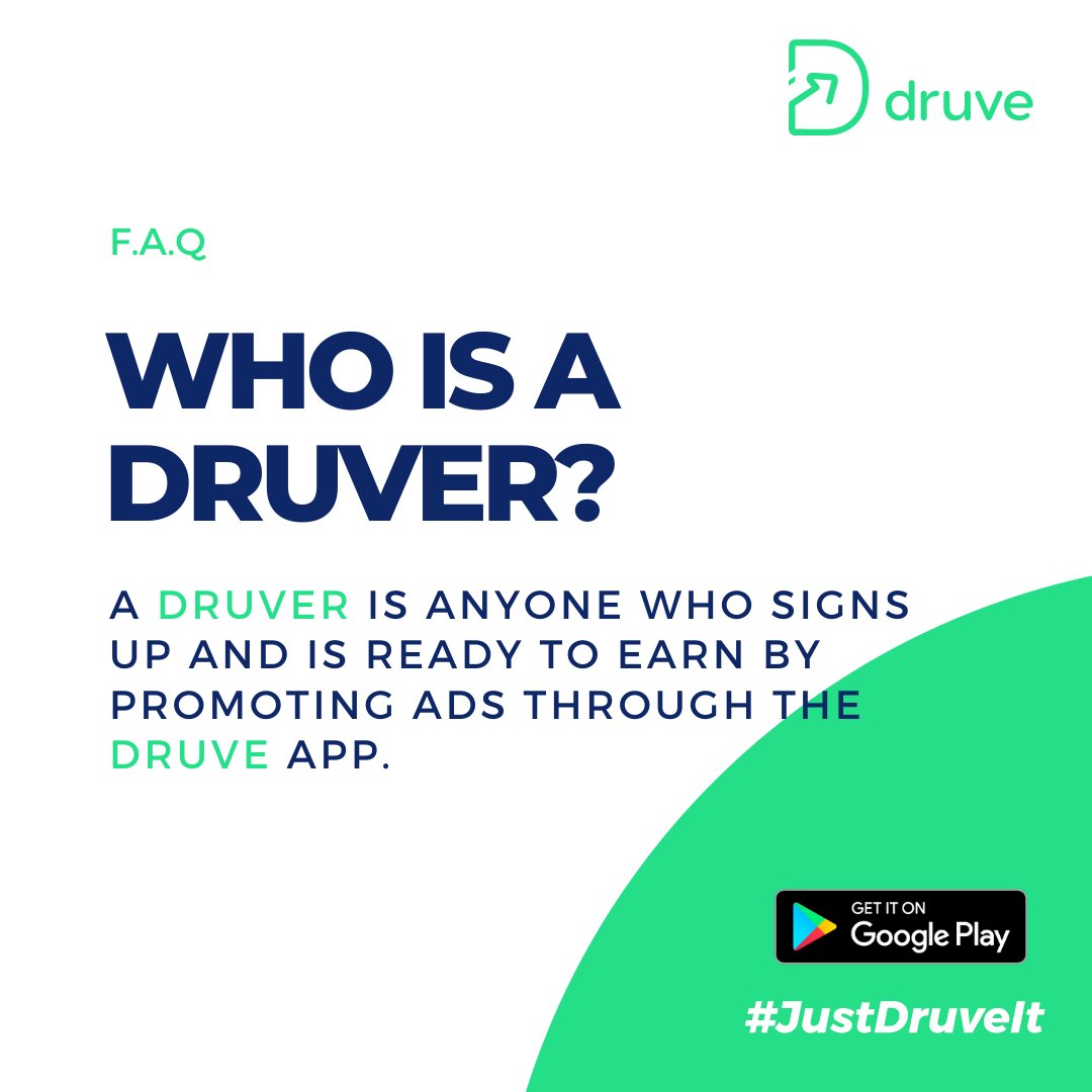 Druveinfo's tweet photo. #Druve is for everyone Precious! You can sign up to join our growing network of Druvers! Start by downloading the app here - https://t.co/l2T577rvee. https://t.co/N3DiGHqo8a