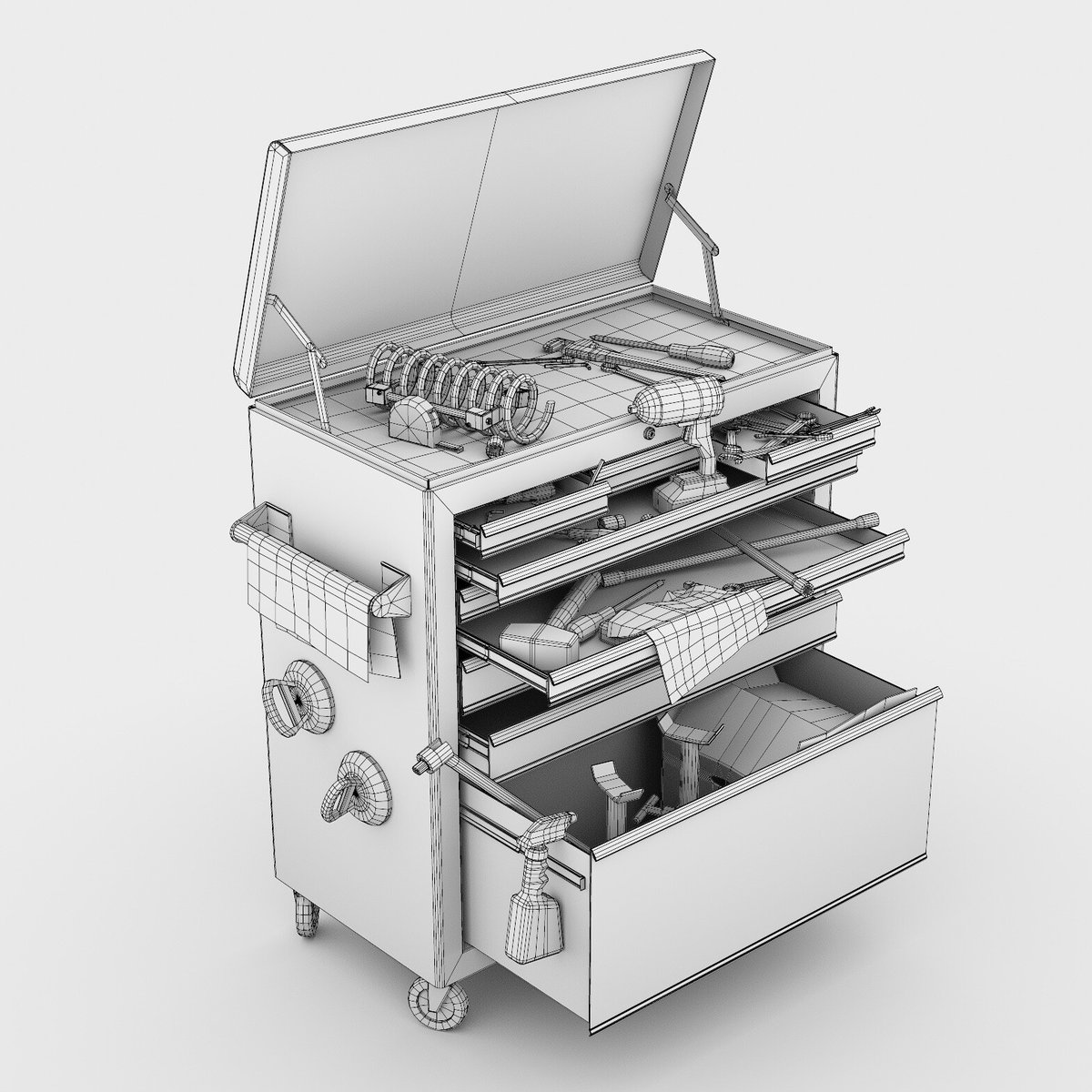 uswgames's tweet photo. BA (Hons) Game Art, Tool Box by 3rd Year student Jordi Ricios 2020. #uswcardiff #uswgames #uswcreative #uswinternational #gameartist #indiegames #indiedev #gameart #gameartists #videogameart #conceptart #conceptartist #autodeskmaya #substancepainter #marmoset3 #artstation https://t.co/oef5PYDPkJ