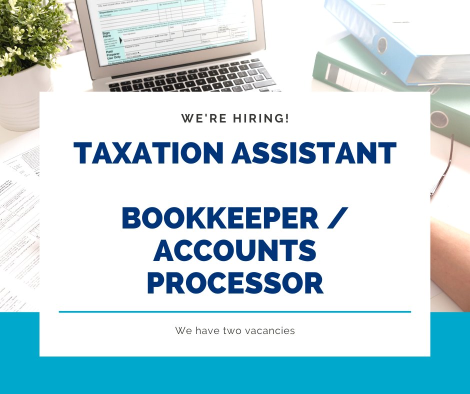 WE ARE HIRING!

We have vacancies in our Balbriggan office for each of the following roles:

• Role one – Taxation Assistant
• Role two – Bookkeeper / Accounts Processor

Find out more:
fdw.ie/tax-assistant-…
#jobs #recruitment #careers #opportunities
