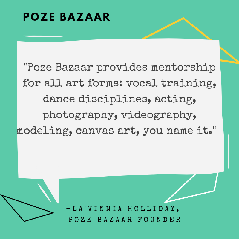 pozebazaar's tweet photo. Our Founder’s (@v_monet) love for ALL art forms was the driving force behind Poze Bazaar! We love being able to provide mentorship and opportunities to the city’s youth! We can’t wait to get back to our mission work.

#pozebazaar #music #quotes #inspo #STEAM #STEM #art https://t.co/IsRBa8rZ1a