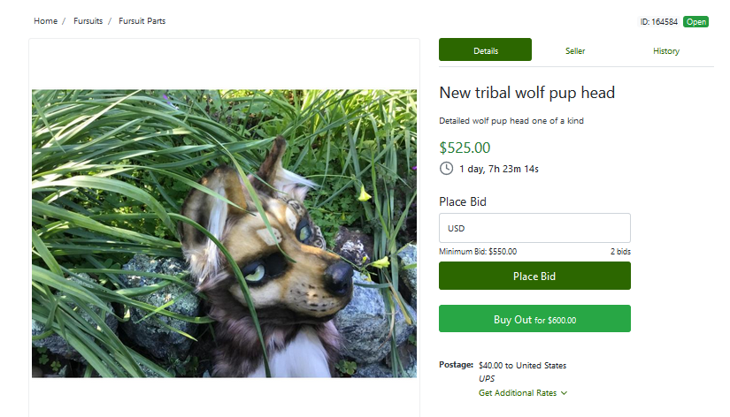 Moon2Umbriel's tweet photo. brand new highly detailed tribal wolf pup head! @TheDealersDen 

Very unique one-of-a-kind head. You will stand out of a crowd with The unique face shape and lifelike detail. https://t.co/vrIzWEaJCx

#thedealersden #fandom #auction https://t.co/V5P7672t3J