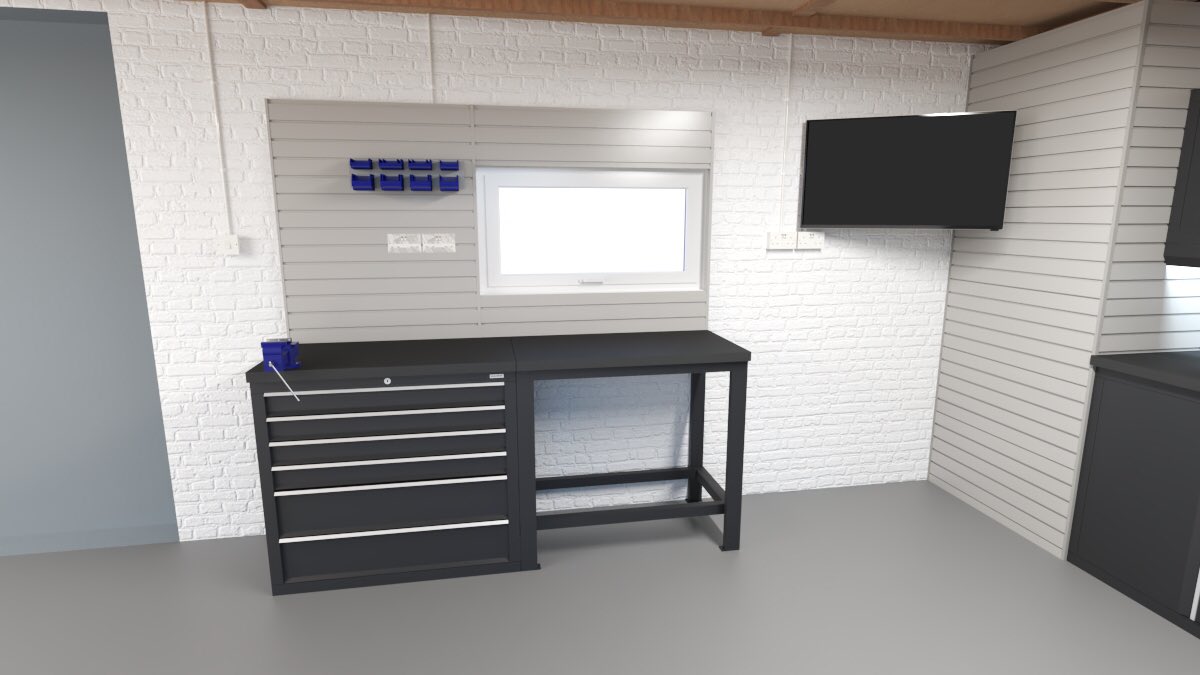 GarageIntDesign's tweet image. A window doesn&apos;t need to be an obstruction. You can add wall storage and a workbench around it.

#garagewallstorage #garagestorage #garageworkbench #garagedesign #garageorganiser #garagesolutions #createatidygarage #garageinteriordesign