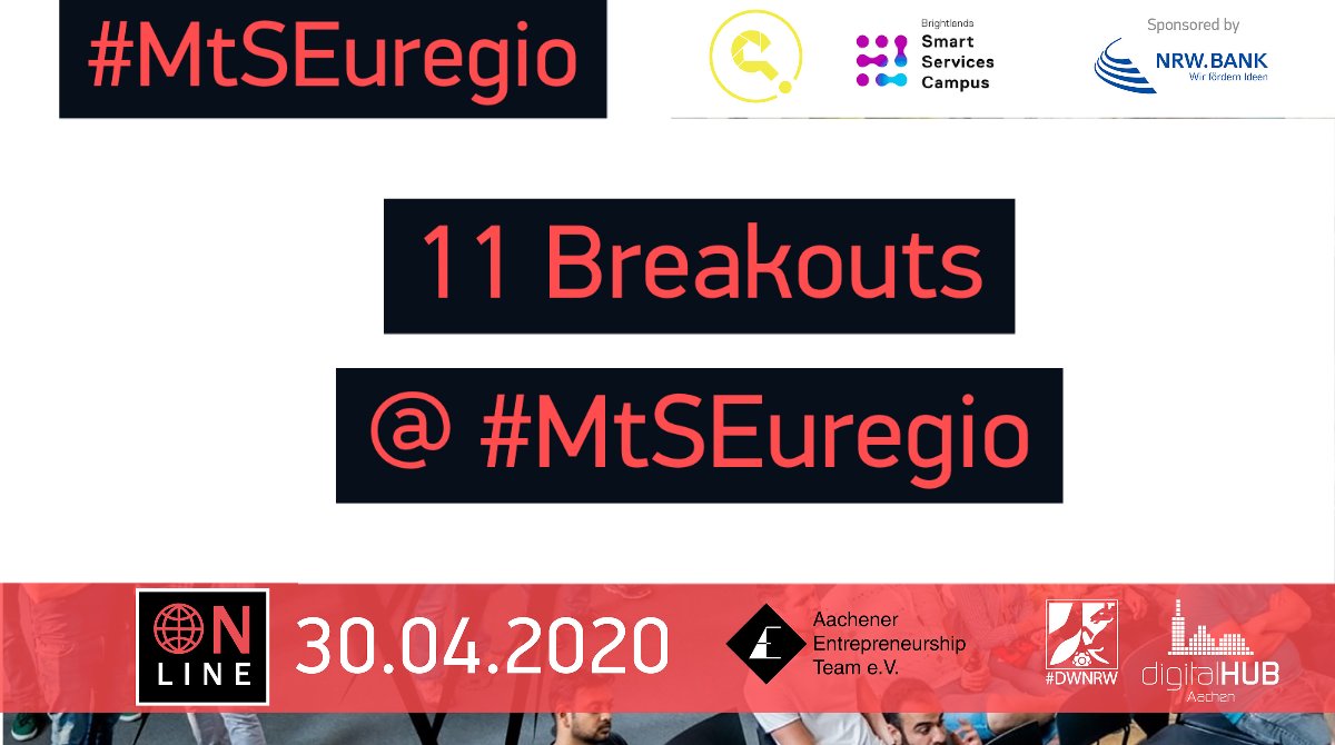 digitalHUBac's tweet photo. Now Meet the Startups for real @ the breakouts in Zoom
@getgridX #brajuu #bookingbuddy @FitStrap #ButtonUpCity #mindmotiv #CoTown #qraft #absolum + @EnergieRevolte #detelling
join us: https://t.co/0WGKCsXBWl
#DWNRW #Aachendigital #MtSEuregio https://t.co/eaYiCWn57P