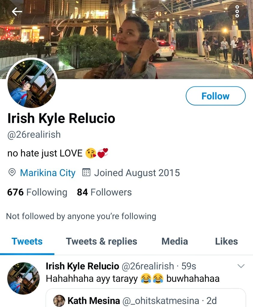 gggspot15's tweet photo. @26realirish @Fengdlcrz nag bash kapa tpos yan nka lagay sa bio mo. pray just pray https://t.co/SbWNV48ikI