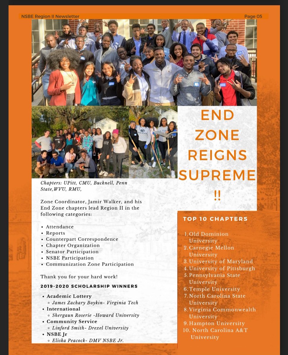Great way to end the NSBE year. Shoutout to all my chapters. <a href="/CMUNSBE/">CMU NSBE</a> <a href="/PSUNSBE/">PSU NSBE</a> <a href="/Pitt_NSBE/">Pitt NSBE</a> <a href="/NSBE_WVU/">NSBE WVU</a> <a href="/WVU_NSBE/">WVU NSBE</a> <a href="/BucknellNSBE/">Bucknell NSBE</a> . Peep the top 10 chapters too 🤑