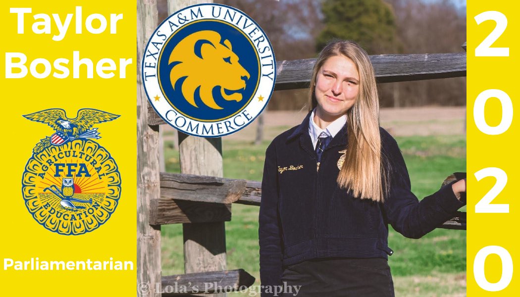 snowsworld01's tweet photo. Congratulations to our FHS Senior FFA Officers! @taylor_bosher is heading to @tamuc in the fall! #SeniorSpotlight #SeniorStrong #ForneyFFA #TexasFFA #ForneyShowTeam #Lions24 https://t.co/nXLEP0Ovf1
