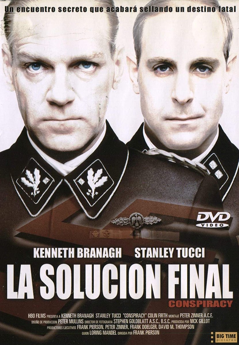 Antonio Rentero on Twitter: "Mi película de nazis favorita es "La solución final" (Conspiracy, 2001). Producción BBC/HBO protagonizada por Kenneth Branagh y Stanley Tucci. Recreación fría y espeluznante d la reunión en