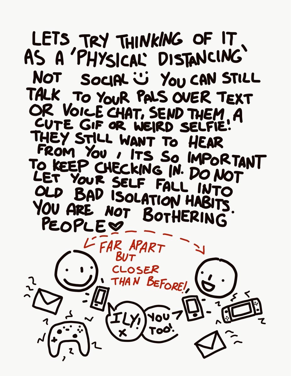 Great advice from our #Marginal Rockstar, Paul! Let's try to think of #SocialDistancing as 'Physical Distancing'. You can still talk to your pals over text or voice chat.  It's important to keep checking in. We're far apart but closer than before  ✌️
@TNLComFund @theforetrust