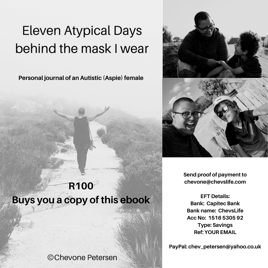 ChevsLife's tweet photo. My eBook is now available! All info on the pic. Send proof of payment with your email address as reference #ActuallyAutistic #mybook #mylife #paypal #EFT #Atypical #momlife #familyrelationships #understanding #acceptance #grief #anxiety https://t.co/WAWbHF4Wd8